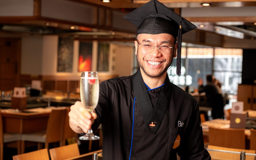 graduating with a free drink